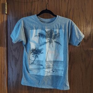 Grayson Threads Kids' Blue Palm Tree Tee Surf All Day 10/12